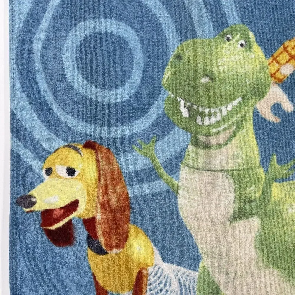 Toy Story Towel Vintage 90s Original Disney Pixar Beach Bath Terry Buzz Woody